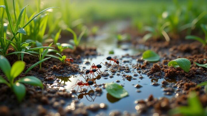Pourquoi les fourmis apparaissent-elles après la pluie ? 1 découvrez pourquoi les fourmis sortent souvent de leur nid après la pluie et comment leur comportement est influencé par les conditions météorologiques.