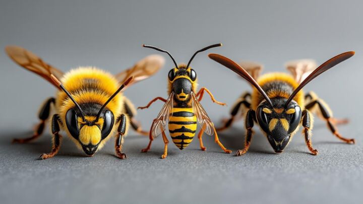 Quelle est la différence entre abeilles, guêpes et frelons ? 1 découvrez les différences essentielles entre abeilles, guêpes et frelons, leurs caractéristiques, comportements et rôles dans la nature.